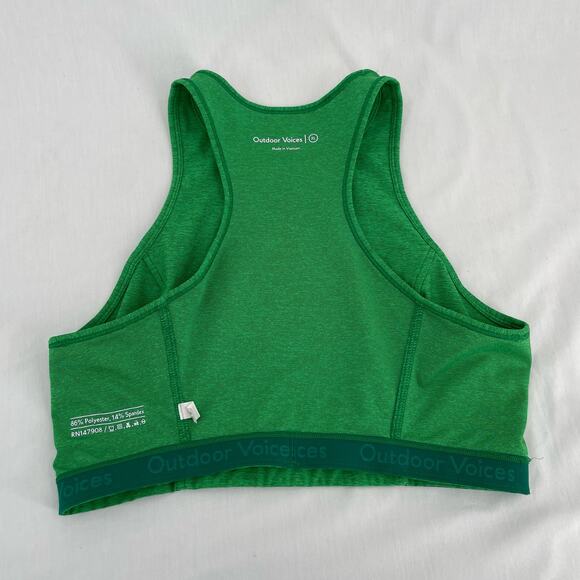 Outdoor Voices Pine Set 7/8 Warmup Leggings & Athena Bra Top Bright Green Set XL - Picture 8 of 16